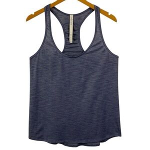 LULULEMON Size 12 Heathered Purple Tank Top Ruched Racerback